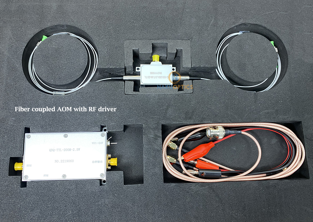 Acousto-Optic Modulators fiber coupled AOM